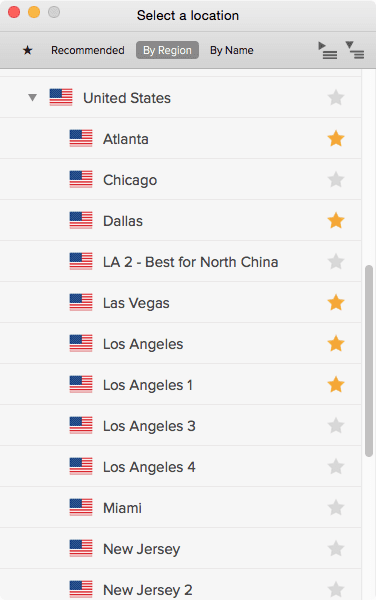 vpn servers in the united states