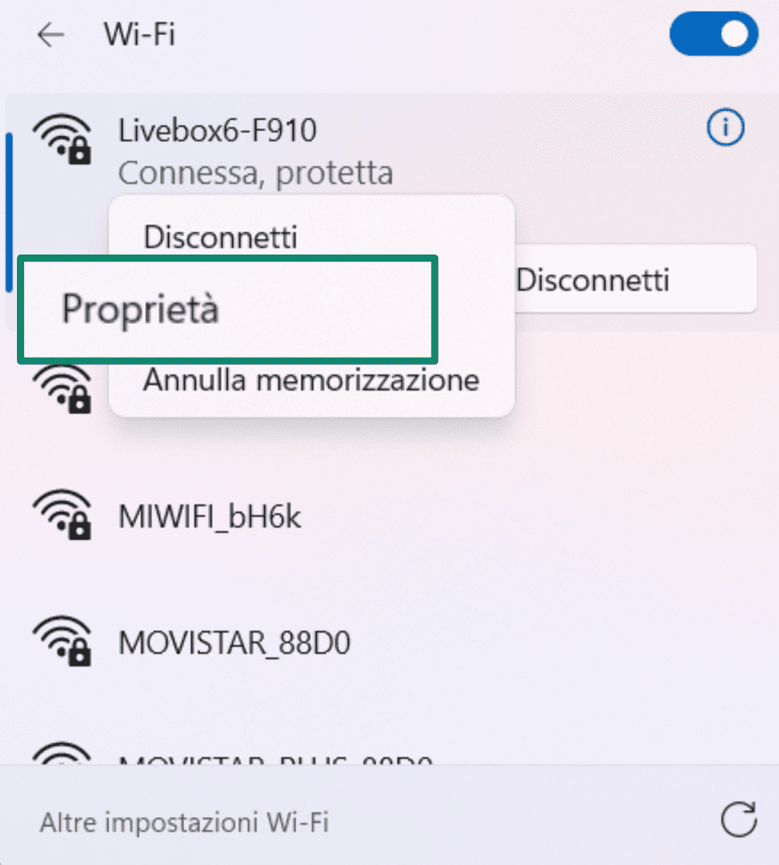 3.windows Wifi Properties It