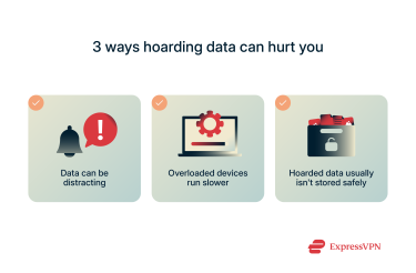 Three problems that data hoarding can cause.