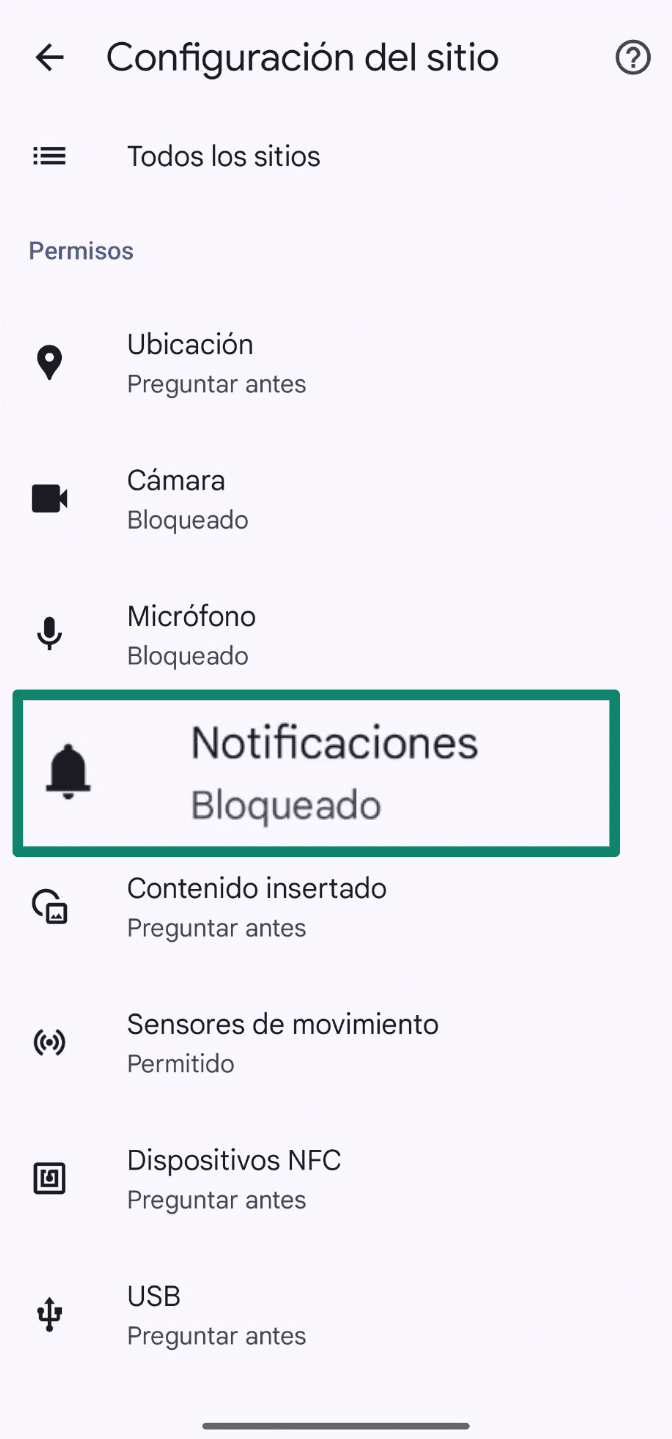 Tap Notifications Es