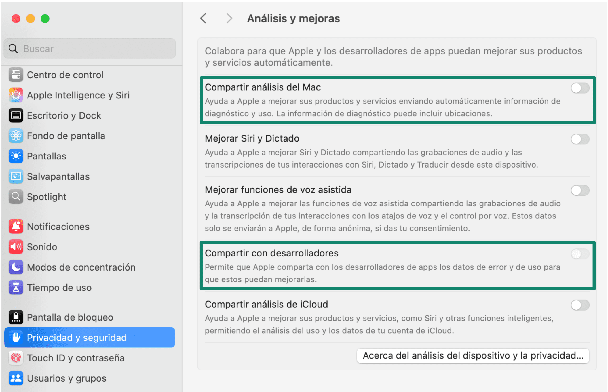 Share With App Developers Es