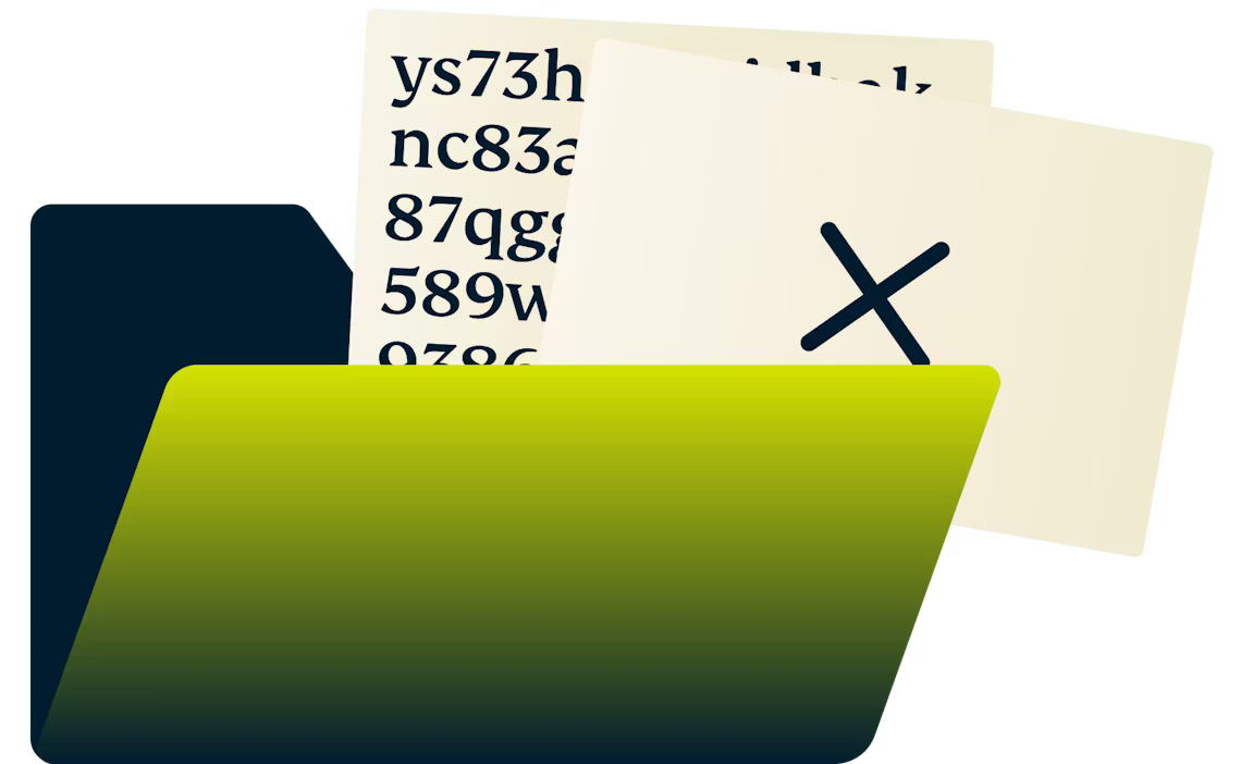 Защищенные файлы внутри папки.