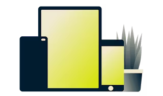 Teléfonos y una tablet conectados a la VPN simultáneamente.