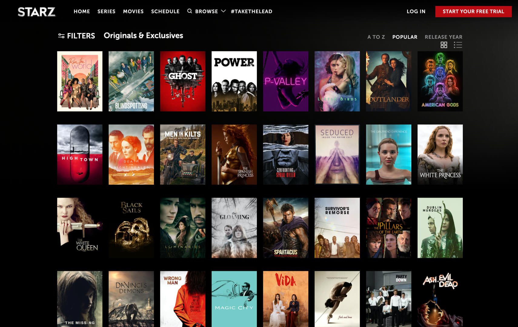 Stream Starz shows Outlander, Power, P-Valley, Black Sails and more with a VPN