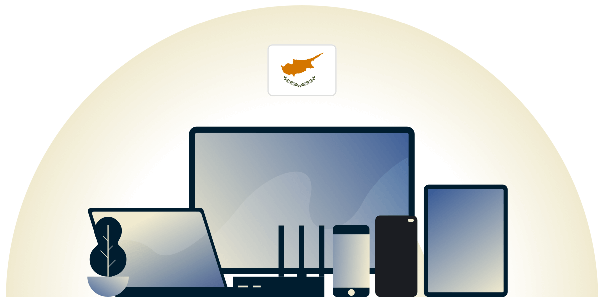 Cyprus VPN protecting a variety of devices.