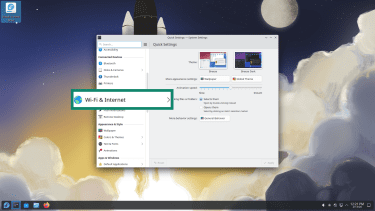 The Wi-Fi & Internet section within the Fedora KDE System Settings.