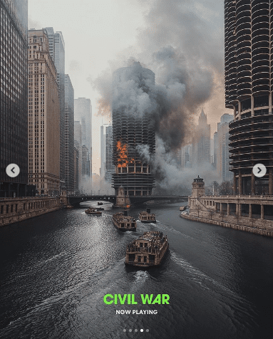 Civil War AI Poster