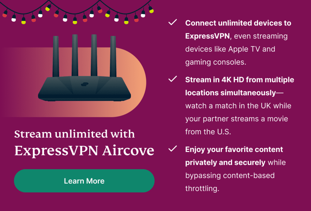 de beste router voor streaming: expressvpn aircove
