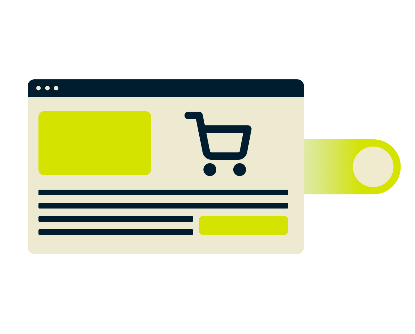 Вікно браузера з покупками.