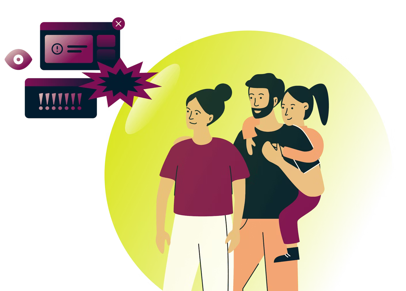 Erweiterter Schutz Visuelles Bild für Landing Page Hero Alt Option