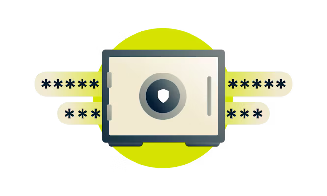 ExpressVPN Keys: locked vault protecting passwords.