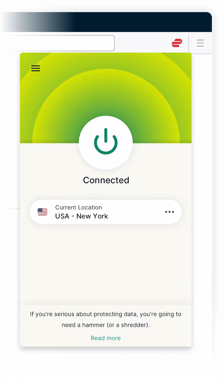 Eigenschaften des VPN für Firefox.